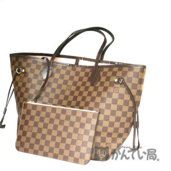 Louis Vuitton Neverfull Tote Bag Ebene Brown Rose Pink Ballerine Pink LV - Picture 1 of 6